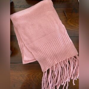 Free People Pink Knit Scarf